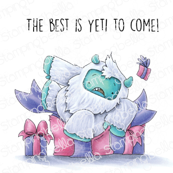 YETI on a PREZZIE rubber stamp – Stamping Bella USA