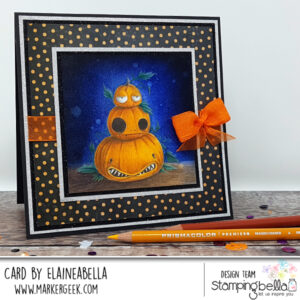 ODDBALL PUMPKIN PILE RUBBER STAMP