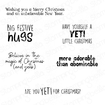 YETI SENTIMENT SET rubber stamps