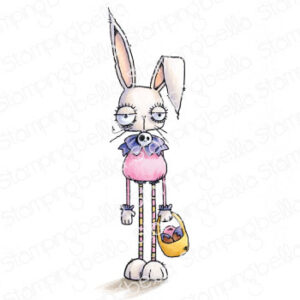 ODDBALL EASTER BUNNY RUBBER STAMP