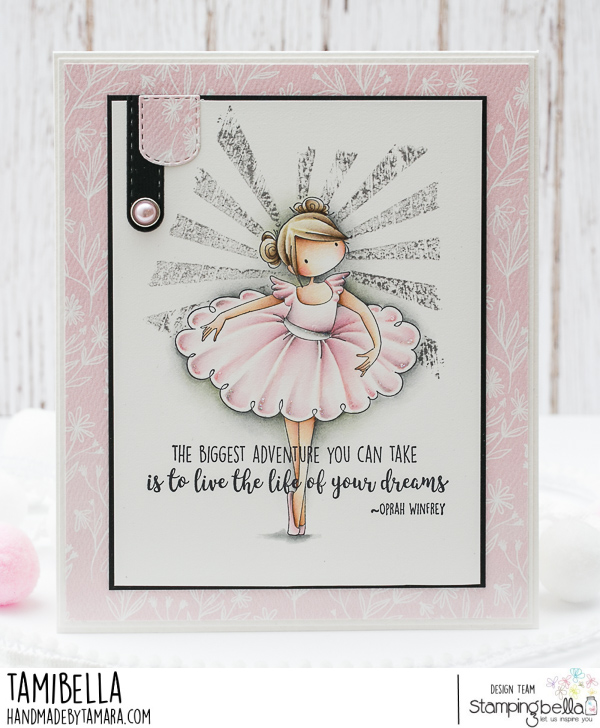 www.stampingbella.com: rubber stamp used: TINY TOWNIE NATALIE THE NUTCRACKER. card by Tami Potocnik