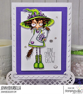 SMUDGE AND CRYSTAL ODDBALL RUBBER STAMP