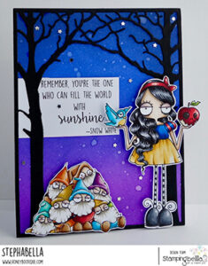 ODDBALL SNOW WHITE AND THE SEVEN DWARVES RUBBER STAMPS