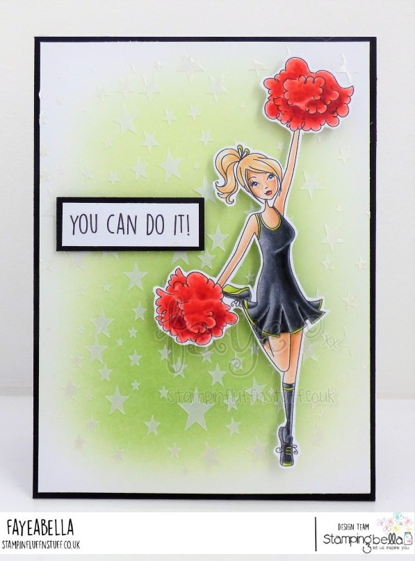 www.stampingbella.com: rubber stamp used POMPOMABELLA card by FAYE WYNN JONES