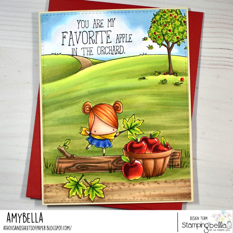 www.stampingbella.com: rubber stamps used : THE LITTLES COLLECTION.  card by Amy Young