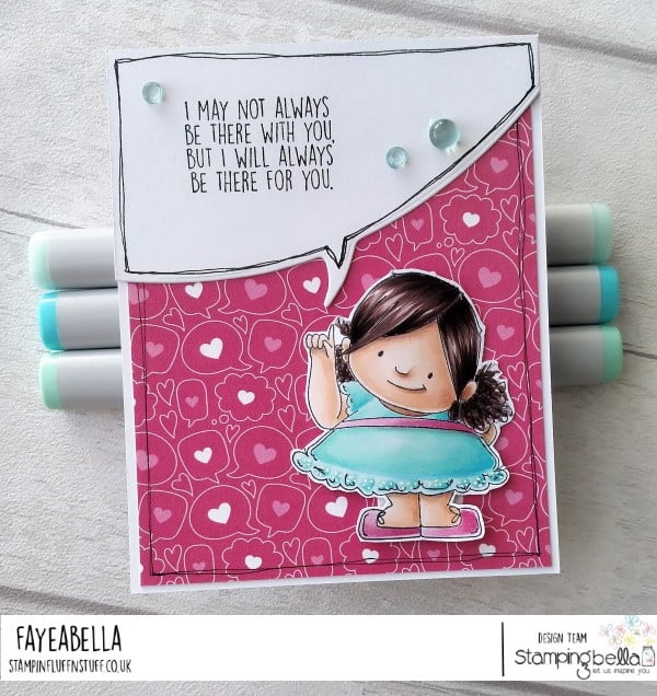 www.stampingbella.com: rubber stamp used : BIG IDEA SQUIDGY card by Faye Wynn Jones