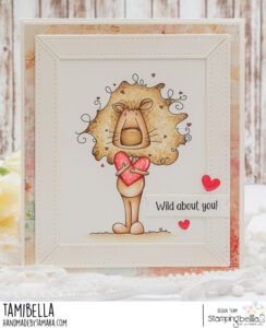 DANDYLION LOVES YOU RUBBER STAMP SET (includes 3 sentiment stamps)