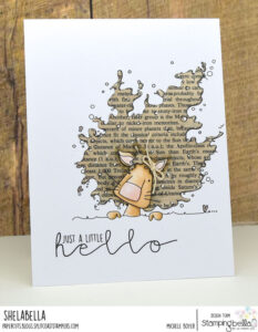 HELLO DANDY LION RUBBER STAMP SET (includes 1 sentiment stamp)