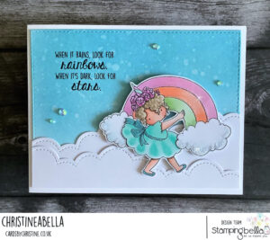 RAINBOW TINY TOWNIE rubber stamp