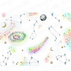 STARRY SKY BACKDROP rubber stamp