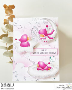 BUNDLE GIRLS IN THE SKY rubber stamps