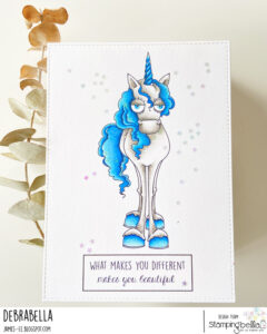 ODDBALL UNICORN rubber stamp