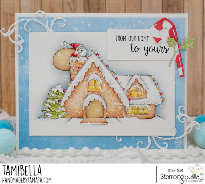 www.stampingbella.com: rubber stamp used: SNEAKY YETI card by Tamara Potocnik