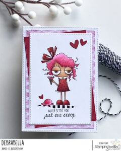 MINI ODDBALL WITH ONE SCOOP RUBBER STAMP SET (includes 1 sentiment)