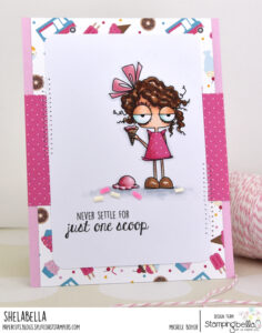 MINI ODDBALL WITH ONE SCOOP RUBBER STAMP SET (includes 1 sentiment)