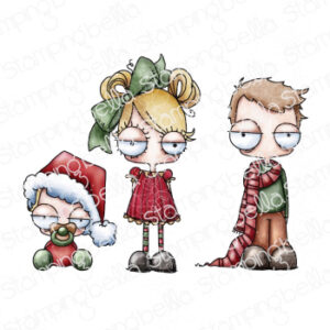 ODDBALL CHRISTMAS KIDS RUBBER STAMPS