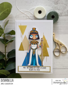 ODDBALL CLEOPATRA RUBBER STAMP SET (includes 3 sentiment stamps)