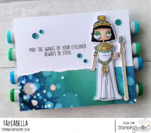 ODDBALL CLEOPATRA RUBBER STAMP SET (includes 3 sentiment stamps)