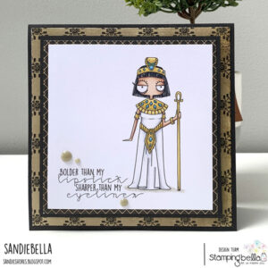 ODDBALL CLEOPATRA RUBBER STAMP SET (includes 3 sentiment stamps)