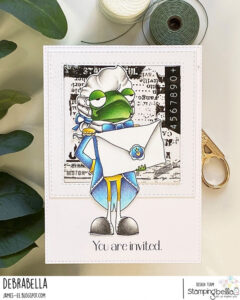 ODDBALL FROG FOOTMAN RUBBER STAMP (ALICE IN WONDERLAND COLLECTION)