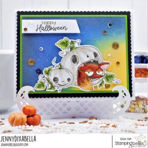 FRIGHTFUL AND DELIGHTFUL SENTIMENT SET (INCLUDES 7 RUBBER STAMPS)