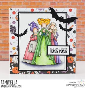 WITCHES 3 RUBBER STAMP