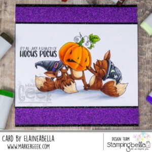 FRIGHTFUL AND DELIGHTFUL SENTIMENT SET (INCLUDES 7 RUBBER STAMPS)