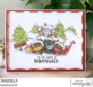 SNUGGLE WEATHER SENTIMENT SET (INCLUDES 6 RUBBER STAMPS)