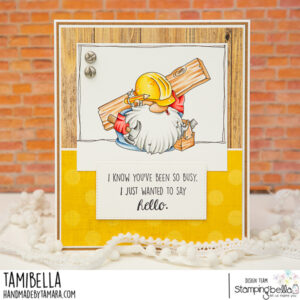 GNOME CARPENTER RUBBER STAMP