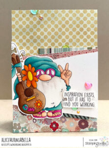 GNOME HIPPIE RUBBER STAMP