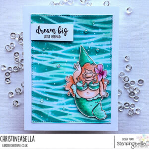 GNOME MERMAID RUBBER STAMP