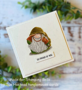 GNOME SOLDIER RUBBER STAMP