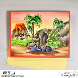 CAVE BACKDROP RUBBER STAMP