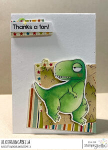 ODDBALL SOLO DINO RUBBER STAMP