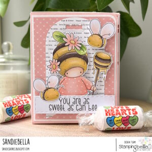 BUNDLE GIRL BEEKEEPER RUBBER STAMP (INCLUDES 2 SENTIMENTS)