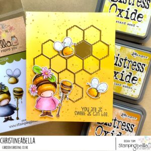 BUNDLE GIRL BEEKEEPER RUBBER STAMP (INCLUDES 2 SENTIMENTS)