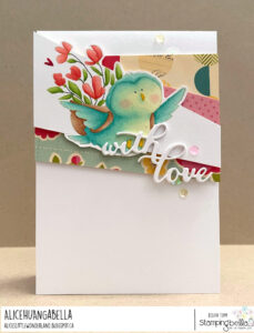 BIRDIE WITH A MESSAGE RUBBER STAMP (INCLUDES 1 SENTIMENT)