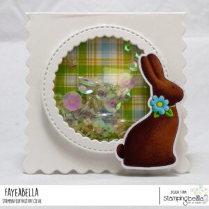 CHOCOLATE BUNNIES RUBBER STAMPS (set of 4 rubber stamps)