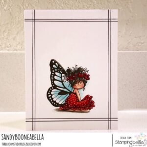 TINY TOWNIE BUTTERFLY GIRL BESS RUBBER STAMP