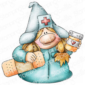 GNOME NURSE RUBBER STAMP