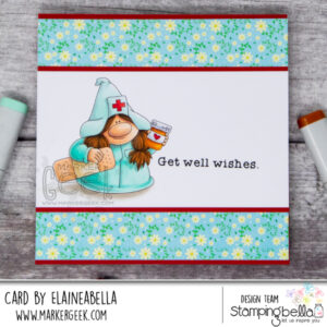 GNOME NURSE RUBBER STAMP