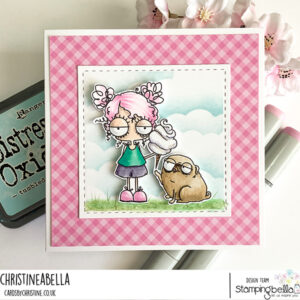 MINI ODDBALL COTTON CANDY & PUG RUBBER STAMP