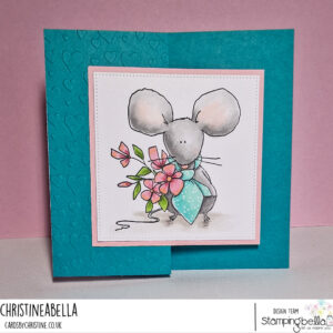 MOUSE BOUQUET RUBBER STAMP (INCLUDES 1 SENTIMENT)