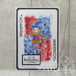 ODDBALL FAIRYTALE COURT JESTER RUBBER STAMP