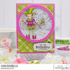 FAIRYTALE BACKDROP RUBBER STAMP