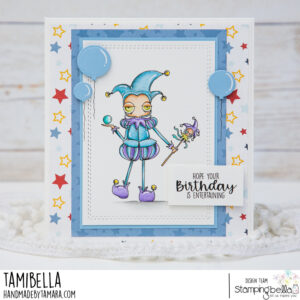 ODDBALL FAIRYTALE COURT JESTER RUBBER STAMP