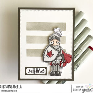 ODDBALL FAIRYTALE KNIGHT RUBBER STAMP