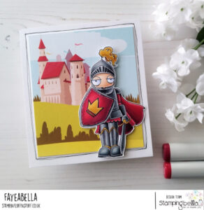 ODDBALL FAIRYTALE KNIGHT RUBBER STAMP