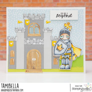 ODDBALL FAIRYTALE KNIGHT RUBBER STAMP