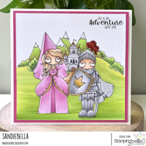 FAIRYTALE BACKDROP RUBBER STAMP